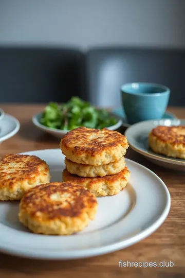 Lake Trout Fish Cakes presentation