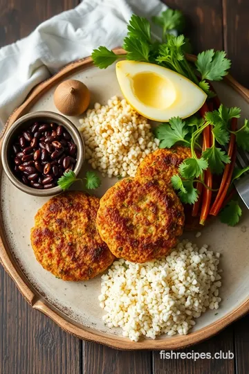 Fried Quinoa Patties with Mozzarella ingredients