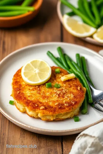 Salmon Fish Cakes presentation