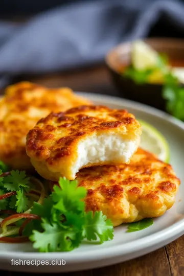 Thai Fish Patties (Tod Mun Pla) presentation