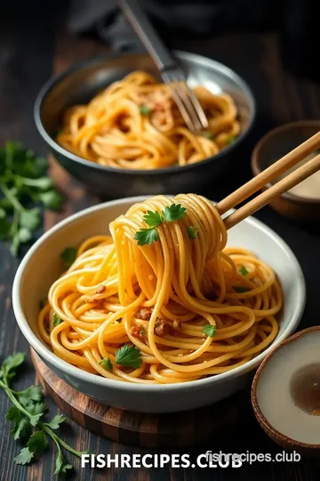 Garlic Parmesan Noodles with Asian Twist steps