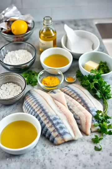 Grilled Sturgeon with Lemon Butter Sauce ingredients