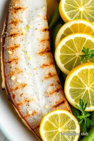 Bluefish with Citrus Marinade presentation