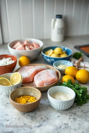 Grilled Char Arctic Fish with Lemon Herb Butter ingredients