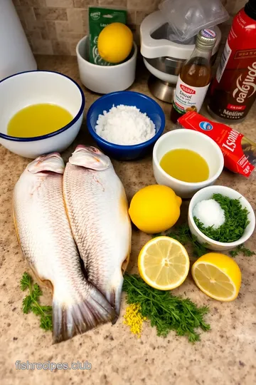 Perfectly Grilled White Bass Recipe ingredients