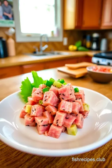 Hawaiian Ahi Poke Fish steps