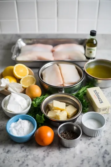 Lemon Butter Baked Flat Fish ingredients