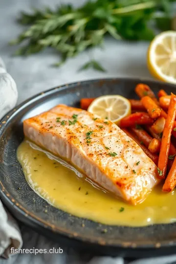 Quick Salmon Lemon Butter Garlic Delight presentation