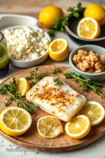 Lemon Garlic Baked Cod Delight ingredients