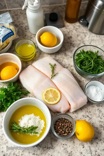 Lemon-Thyme Baked Fish with Seasonal Vegetables ingredients