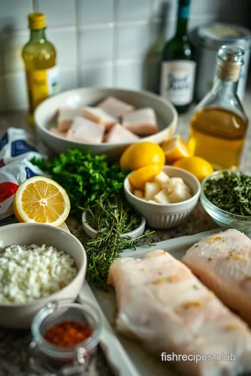 Lemon-Thyme Grilled Fish with Herb Butter ingredients