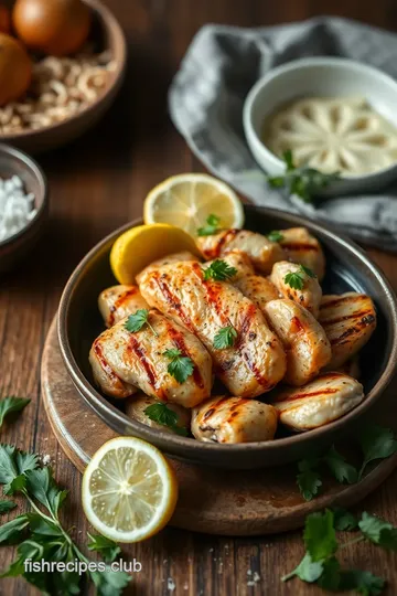 Lemongrass Chicken Delight with Dipping Sauce ingredients