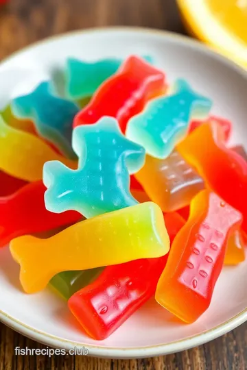 Homemade Swedish Fish Gummies presentation