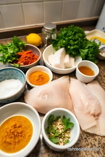 Temple Style Fish Curry Recipe ingredients