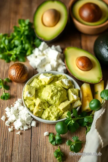 Avocado Feta Dip ingredients