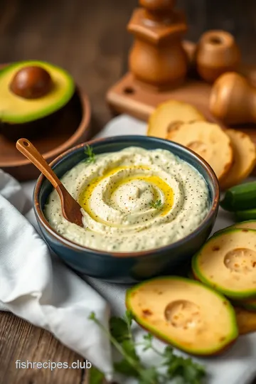 Avocado Feta Dip presentation