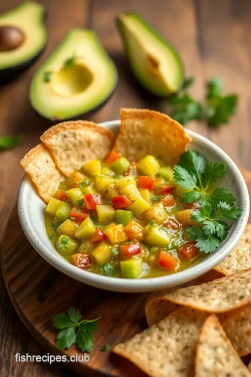 Mix Avocado Salsa for a Refreshing Dip presentation