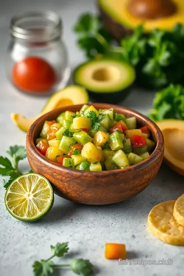 Zesty Avocado Salsa with Fresh Ingredients ingredients