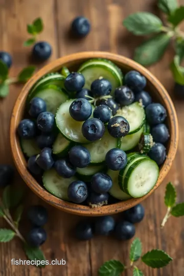 Cucumber Blueberry Salad steps