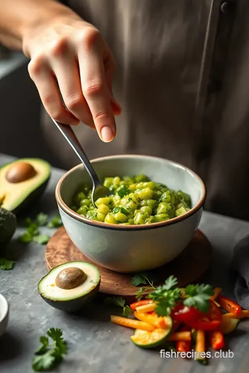 Simply Avocado Salsa presentation