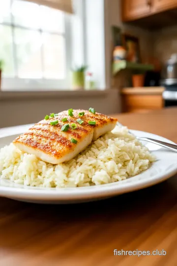 Delicious Pan-Seared Fish with Fluffy Rice steps