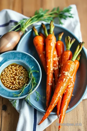 Parmesan Garlic Roasted Carrots Delight presentation