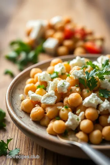 Quick Chickpea Salad with Feta & Parsley steps