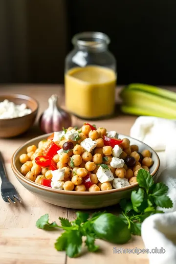 Quick Chickpea Salad: Fresh & Flavorful ingredients