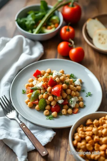 Quick Chickpea Salad: Fresh & Flavorful presentation