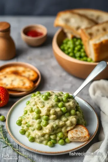 Creamed Peas Recipe presentation