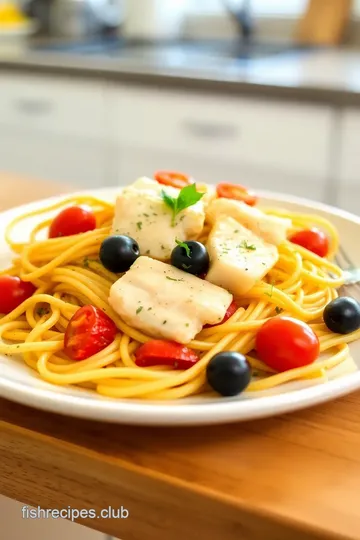 Mediterranean Fish Pasta steps