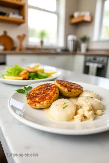 Fishcakes and Scallops Stir Fry steps