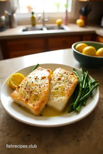 Pan-Seared Cod Fish Fillet with Lemon Butter Sauce steps