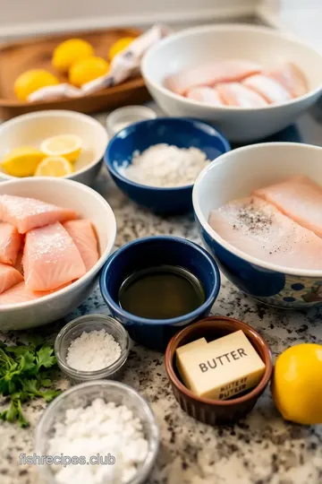 Pan-Seared Fish with Lemon-Dill Butter Sauce ingredients