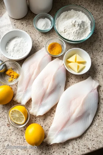 Pan-Seared Dover Sole with Lemon Herb Butter ingredients