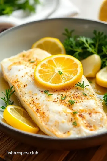 Pan-Seared Dover Sole with Lemon Herb Butter presentation