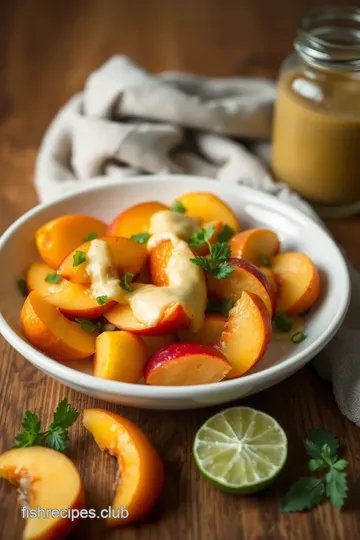 Quick Peach Salad with Honey Lime Dressing ingredients