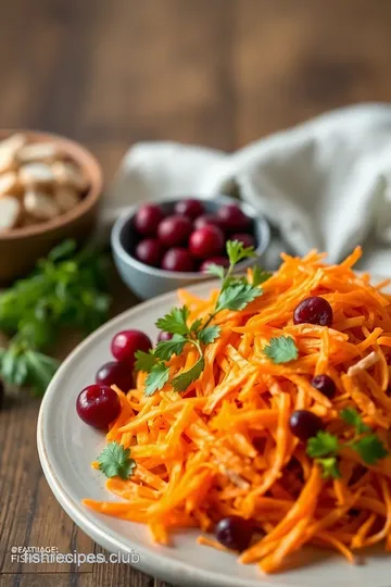 Quick Shredded Carrot Salad with Cranberries ingredients