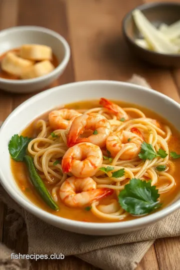 Quick Shrimp Rice Noodle Soup steps