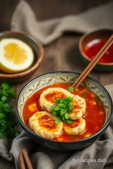 Quick & Spicy Fish Cake Ramen Delight presentation