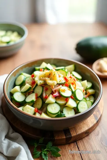 Crisp Cucumber Zesty Salad steps