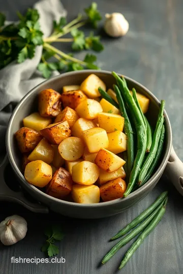 Roasted Potatoes and Green Beans steps