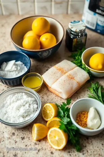 Black and White Fish with Lemon Herb Sauce ingredients