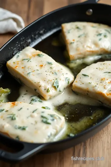 Tuscan-Style Cod with Creamy Spinach Sauce steps