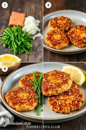 Sesame-Crusted Salmon Patties steps