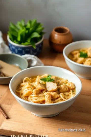 Simmered Coconut Chicken Noodle Delight steps