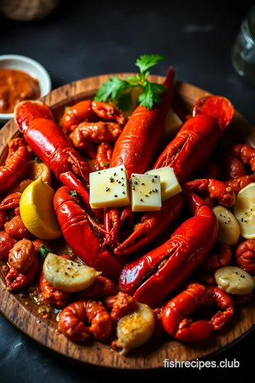 Spicy Garlic Butter Crayfish Recipe presentation