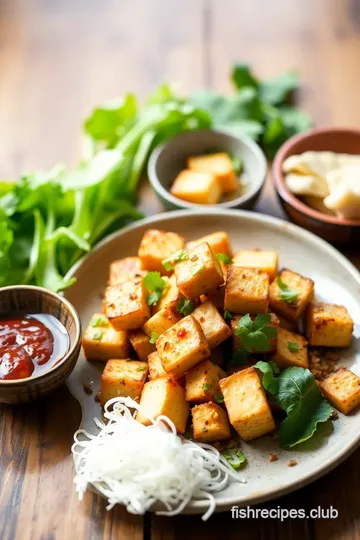 Stir-Fried Pad Thai with Tofu Delight ingredients