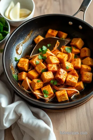 Stir-Fried Pad Thai with Tofu Delight steps