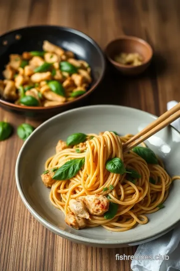 Stir-Fry Chicken Drunken Noodles with Basil steps